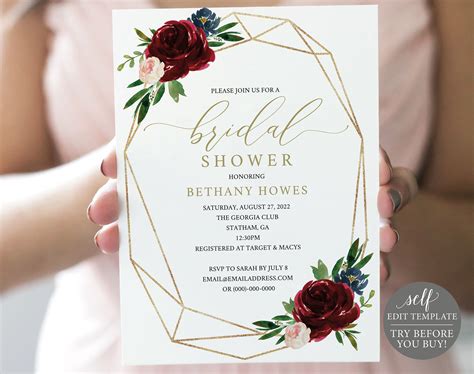 Wedding Shower Invitation Template Tips And Ideas
