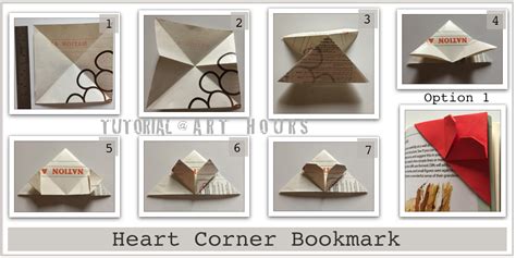 Archguide Learn To Make Some Origami Heart Corner Bookmarks