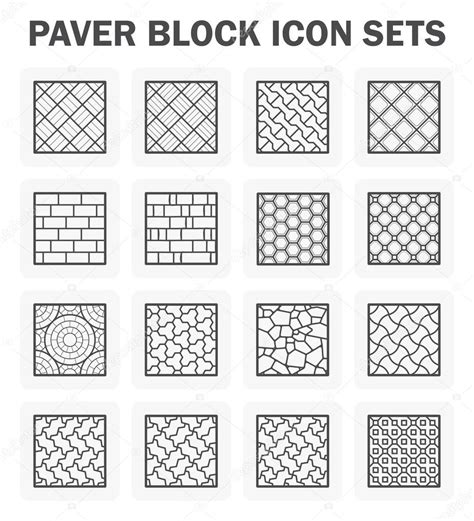 Paver Block Sets — Stock Vector © Roncivil 95083024