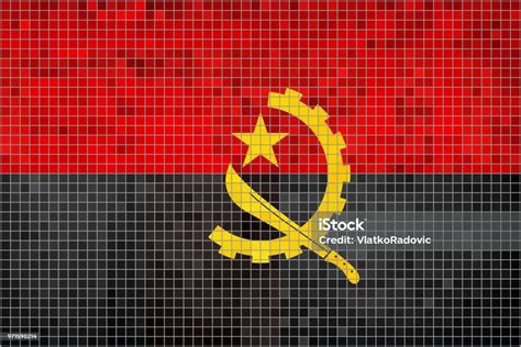 Flag Of Angola Stock Illustration Download Image Now Abstract