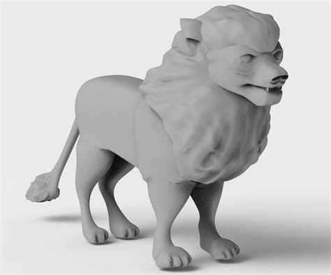 Lion Sculpture 3d Print Model 3d Print Model 3d Print Model Lion