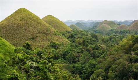 Chocolate Hills In Bohol Island Of Phillipines Most Amazing And