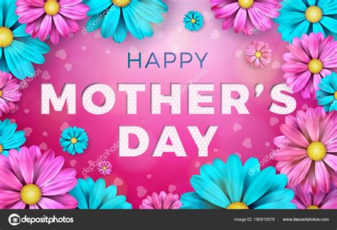 Happy mother's day means more than have a happy day. Happy Mothers Day Greeting card design with flower and ...