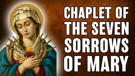 Chaplet Of The Seven Sorrows Of Mary Servite Rosary 2020 Youtube