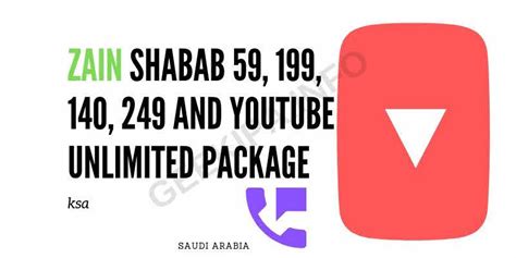 Zain Shabab 59 199 140 249 And Youtube Unlimited Package Expatsa