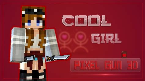 Pixel Gun 3d How To Make A Cool Girl Skin Youtube