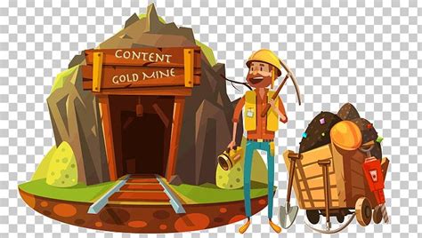 Gold Mining Graphics Stock Illustration Png Clipart Cartoon Coal