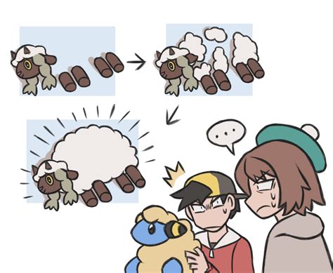 Gloria Ethan Wooloo And Mareep Pokemon And 2 More Drawn By Ayyk92