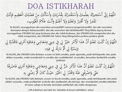 Demikianlah informasi mengenai bacaan doa niat sholat ashar dalam arab, latin dan terjemahannya. Cara Melakukan Solat Sunat Istikharah Langkah Demi Langkah