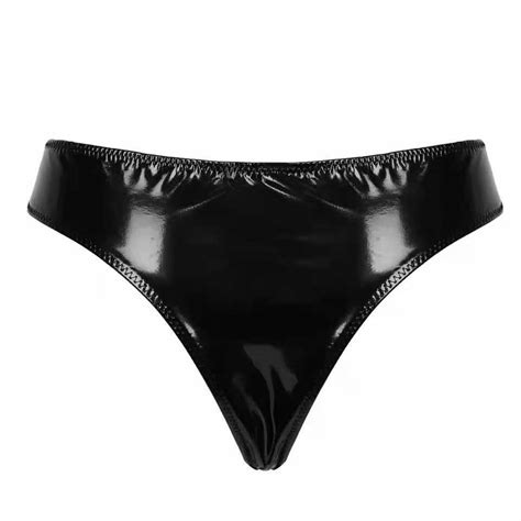 women wet look pvc leather panties lingerie sexy mini briefs latex underwear 3xl ebay