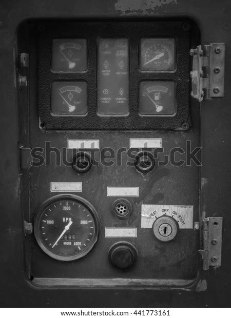Retro Control Panel Devices Old Control Stock Photo 441773161