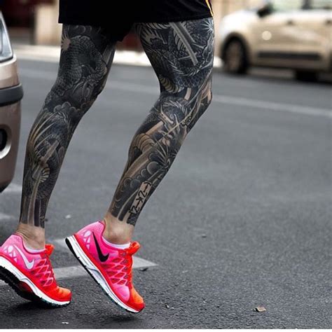 Leg Sleeve Tattoo Designs Ideas Design Trends Premium PSD