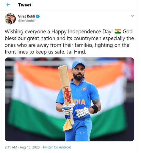 Sports Stars Extend Independence Day Greetings Rediff Sports
