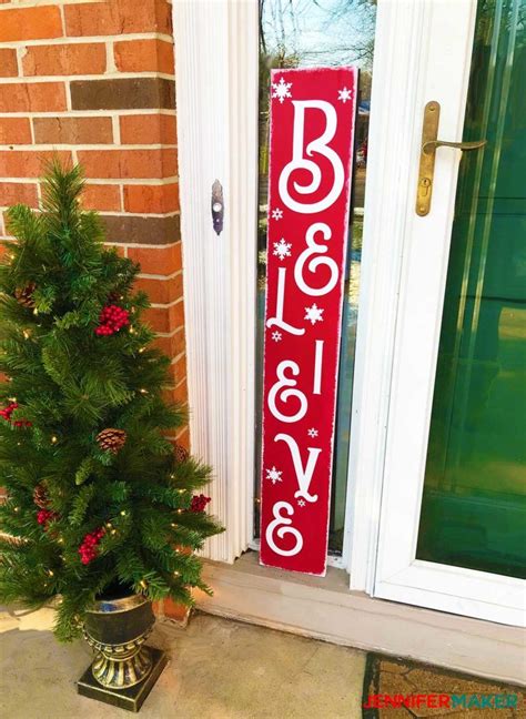 Easy Vertical Welcome Sign Reversible For The Holidays