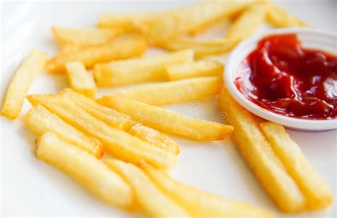 French Fries And Ketchup Stock Photo Image Of French 120920158