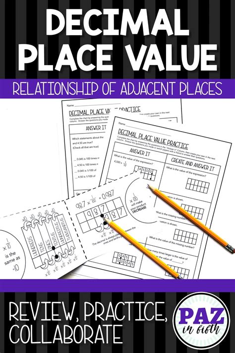 Mafs Decimal Place Value Place Value With Decimals Place Values