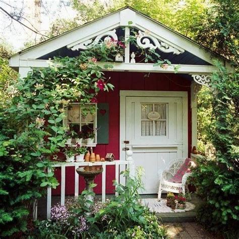 Cute Garden Shed Outdoors Pinterest