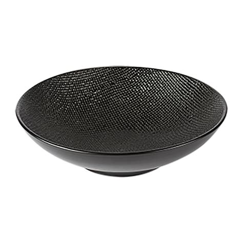 Assiette Creuse V Suvio Noir Par My Home Collection