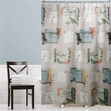 Mainstays 70 X 72 Hopeful Polyester Shower Curtain