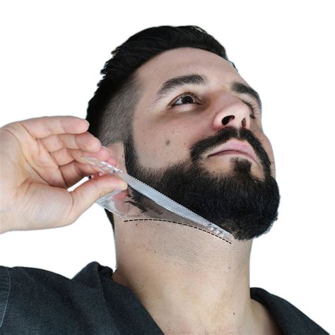 beard shaping tool 8 in 1 multi liner beard shaper template comb beardclass smart unique