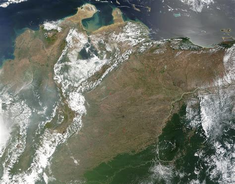 Nasa Visible Earth Fires In Colombia And Venezuela
