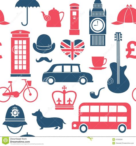 British Symbols Seamless Pattern Download From Over 62 Million High