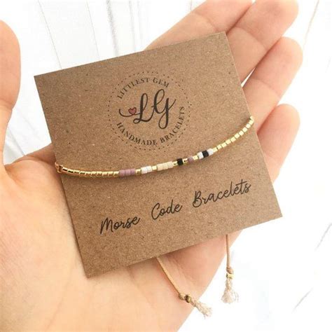The unique code is only known between you and the recipient. Multi-Color Sister Morse Code Bracelet or custom bracelet ...
