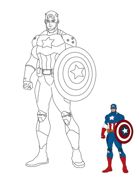 Ausmalbilder Captain America