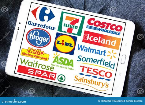 Cadenas De Supermercados Y Marcas Y Logotipos Al Por Menor Foto De