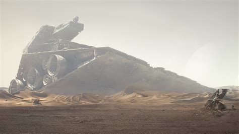 Download Desktop Background Desert Destroyer Spaceship Star Wars