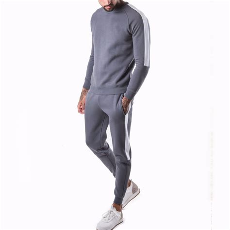 2018 New Style Plain Sport Tech Fleece Tracksuit For Men Buy Plain