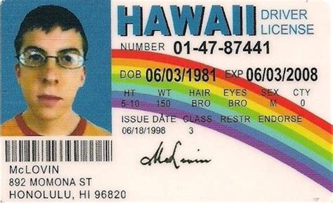 Every Saint Has A Past Mclovin Superbad Funny Me Drivers License