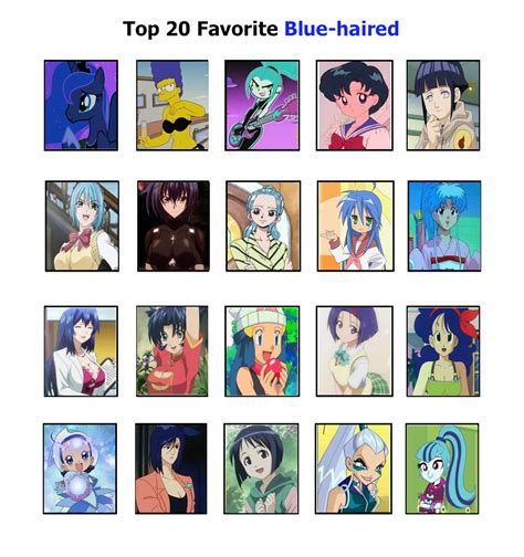 Top 20 Favorite Blue Haired By Cartoonsbest On Deviantart