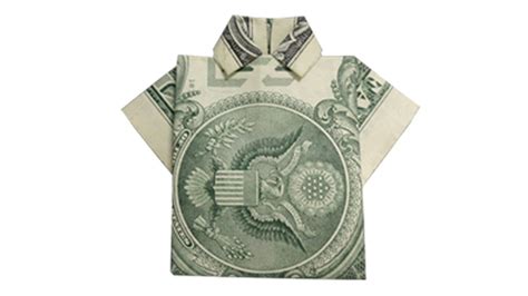Easy origami idea is great for tips, wedding gifts, christmas gifts, etc. How to fold a Money Origami Shirt - YouTube