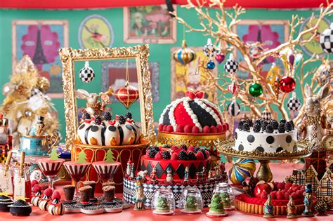 Feast at this Alice's Adventures in Wonderland-themed Christmas Dessert