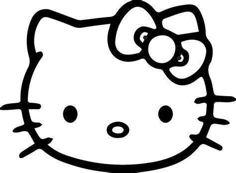 Free Printable Hello Kitty Face