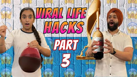 Tried Viral Life Hacks 😱 Gone Wrong Itsmegagan Youtube
