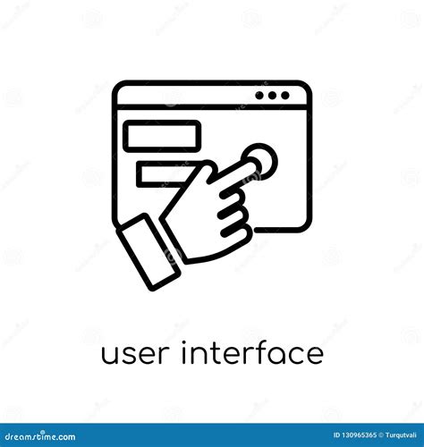 User Interface Icon Trendy Modern Flat Linear Vector User Inter Stock