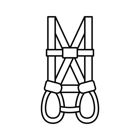 150 Clip Art Of Safety Harness Illustrations Royalty Free Vector