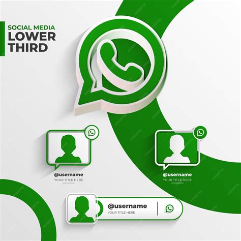 Premium Vector 3d Icon Social Media Whatsapp Lower Third