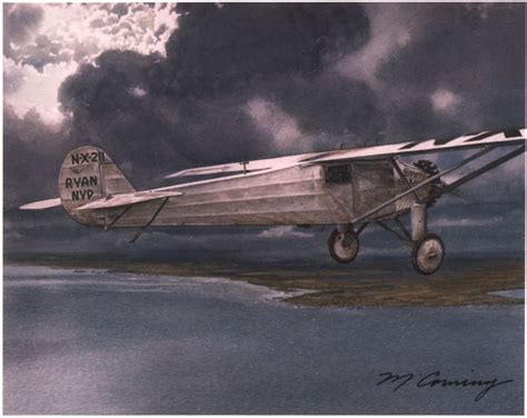 Charles Lindbergh And Spirit Of St Louis Paintings