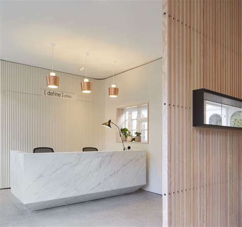 Bespoke Marble Reception Desk Clinic Interior Design Reception Desk