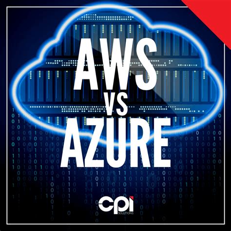 Aws Vs Azure In Cloud Service Solutions Cpi Solutions