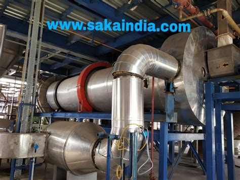 Saka Semi Automatic Industrial Rotary Dryers Capacity 1 Ton To 500 Tonnes Per Hour At Best