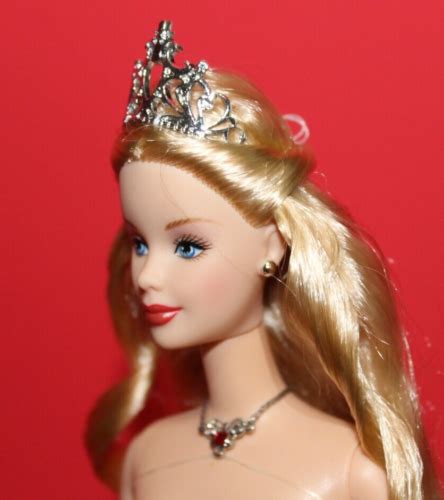 Barbie Doll Nude Princess Blonde Hair Blue Eyes Tnt Click Knee Crown