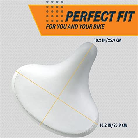Bikeroo Cruiser Bike Seat Extra Wide Comfort Saddle With Suspension For Men And Women Soft