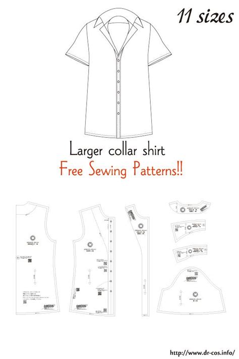 Larger Collar Shirt Sewing Patterns