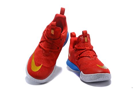 Nike Zoom Shift Ep University Redmetallic Gold Blue Mens Basketball Shoes