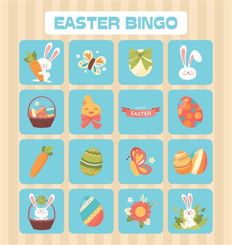 Assorted Easter Bingo Game 7 Free Pdf Printables Printablee