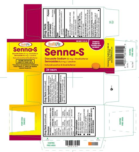 We did not find results for: Senna-S - Senna and Docusate Sodium Tablets, 8.6 mg & 50 mg